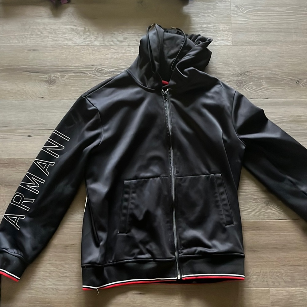 ARMANI EXCHANGE ZIP UP HOODIE